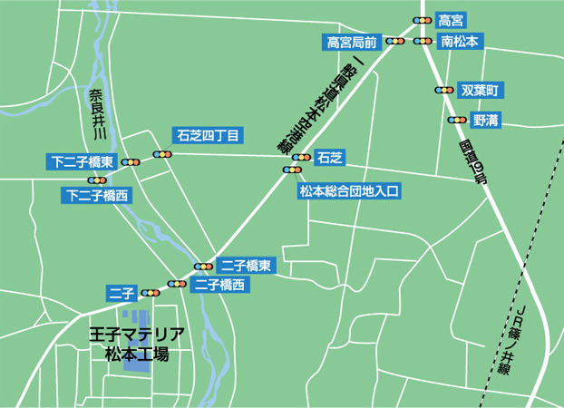 松本工場地図