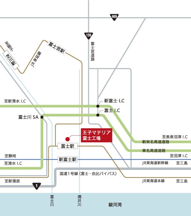 富士工場地図